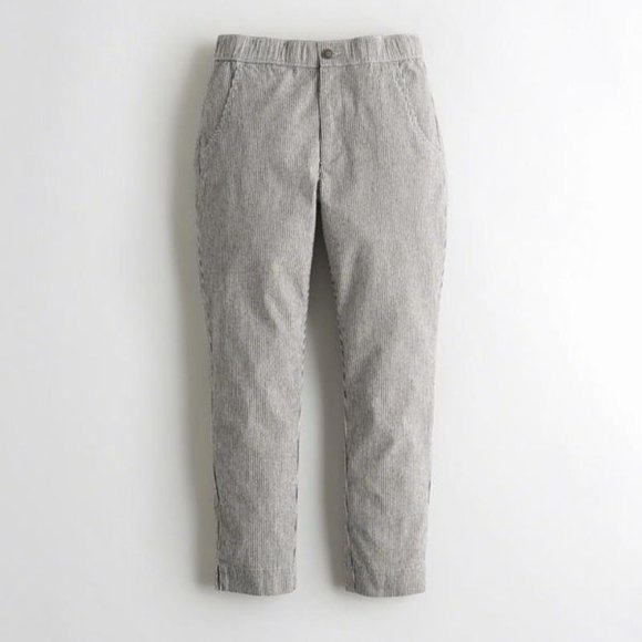 Hollister Striped Cropped Fitted Pants - Picture 4 of 11